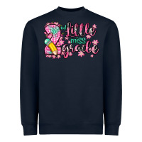 Navy little miss 2nd grade Heavyweight Sweatshirt - Zillion Design Studio