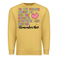Antique Gold to the person behind me Premium Sweatshirt - MaliasSmallBusiness