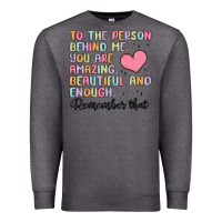Charcoal Heather to the person behind me Premium Sweatshirt - MaliasSmallBusiness