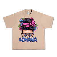 Burro ohana stitch messy bun Urban Heavy Tee - Zillion Design Studio