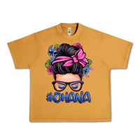 Peanut Butter ohana stitch messy bun Urban Heavy Tee - Zillion Design Studio