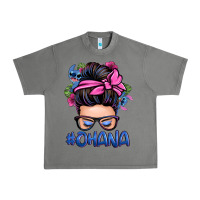 Tornado ohana stitch messy bun Urban Heavy Tee - Zillion Design Studio