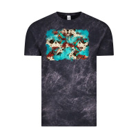 Cloud Black aztec cowhide background Vintage Tee - Zillion Design Studio