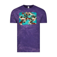 Cloud Purple aztec cowhide background Vintage Tee - Zillion Design Studio