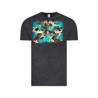 Vintage Black aztec cowhide background Vintage Tee - Zillion Design Studio