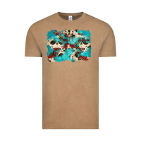 Vintage Coffee aztec cowhide background Vintage Tee - Zillion Design Studio