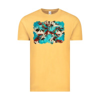 Vintage Mustard aztec cowhide background Vintage Tee - Zillion Design Studio