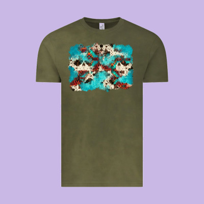 Aztec Cowhide Background Vintage Tee Designed By Zillion Design Studio