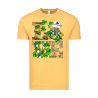 Vintage Mustard st.patricks nurse love gnomies Vintage Tee - BarkalooDesign