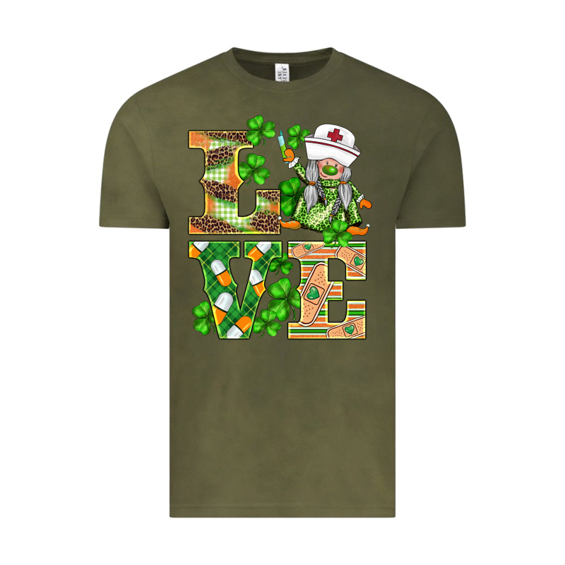 St.patricks Nurse Love Gnomies Vintage Tee by BarkalooDesign | Teevron