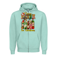 Seafoam merry drunk im christmas Zipper Hoodie - AdoDesignShop