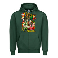 Sports Green merry drunk im christmas Zipper Hoodie - AdoDesignShop