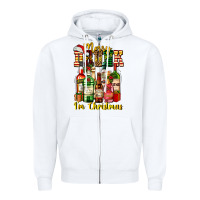 White merry drunk im christmas Zipper Hoodie - AdoDesignShop