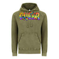 Vintage Olive queer pride lgbtq Vintage Hoodie - texasbilliewilder