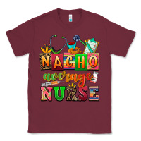 Burgundy nacho average nurse Classic Tee - AdoDesignShop