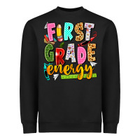 Black first grade energy Heavyweight Sweatshirt - texasbilliewilder