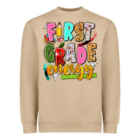 Mushroom first grade energy Heavyweight Sweatshirt - texasbilliewilder