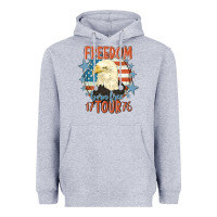 Heather Grey freedom born free tour 1776 Heavyweight Hoodie - MaliasSmallBusiness
