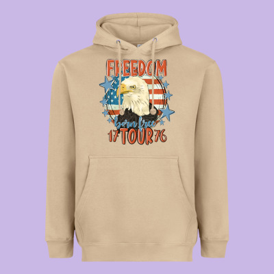 Freedom Born Free Tour 1776 Heavyweight Hoodie Designed By Maliassmallbusiness
