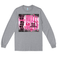 Heather Grey breast cancer Long Sleeve Tee - JahusDesignShop