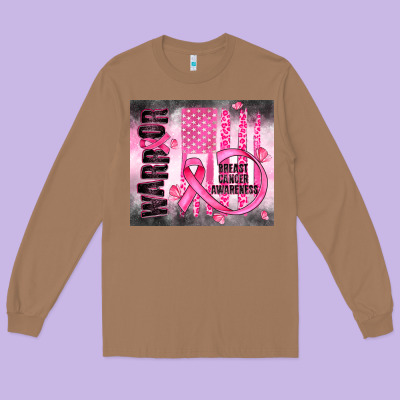Breast Cancer Long Sleeve Tee Designed By Jahusdesignshop