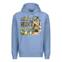 Colony Blue The Hunt Is On Premium Hoodie - BundleAndBundleShop