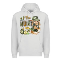 Dove Grey The Hunt Is On Premium Hoodie - BundleAndBundleShop