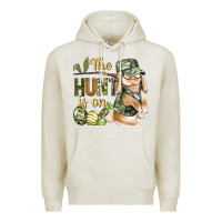 Oatmeal Heather The Hunt Is On Premium Hoodie - BundleAndBundleShop