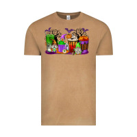Halloween Gnomes Coffee Cups Vintage Tee | Teevron