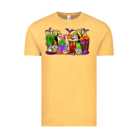 Vintage Mustard Halloween Gnomes Coffee Cups Vintage Tee - texasbilliewilder