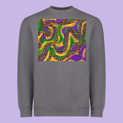 Mardi Gras Tumbler Heavyweight Sweatshirt Designed By Ranaportraitstore