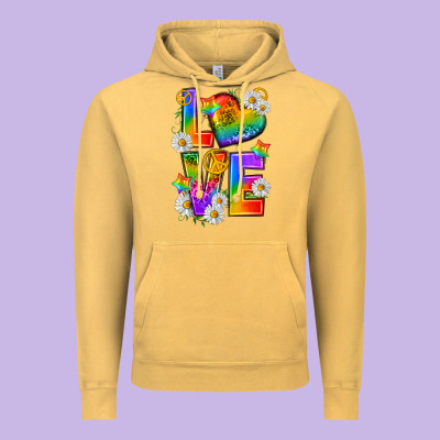 Vintage Hoodie pride love