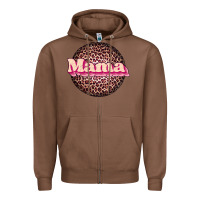 Chestnut mama leopard Zipper Hoodie - JahusDesignShop