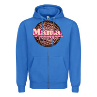 Mama Leopard Zipper Hoodie | Teevron