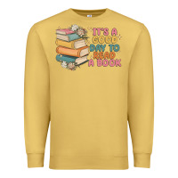 Antique Gold it's a good day to read a book Premium Sweatshirt - MaliasSmallBusiness