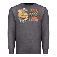 Charcoal Heather it's a good day to read a book Premium Sweatshirt - MaliasSmallBusiness