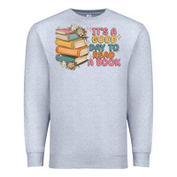 Heather Grey it's a good day to read a book Premium Sweatshirt - MaliasSmallBusiness