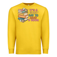Lemon it's a good day to read a book Premium Sweatshirt - MaliasSmallBusiness