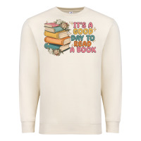 Sandshell it's a good day to read a book Premium Sweatshirt - MaliasSmallBusiness