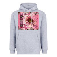Heather Grey breast cancer survivor Heavyweight Hoodie - MaliasSmallBusiness