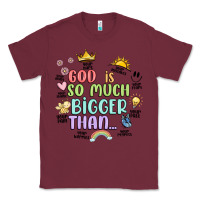 Burgundy god is bigger Classic Tee - JahusDesignShop