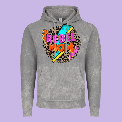 Rebel Mom Vintage Hoodie Designed By Zillion Design Studio