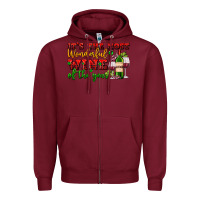 Burgundy its the most wonderful wine of the year Zipper Hoodie - AdoDesignShop