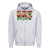Heather Grey its the most wonderful wine of the year Zipper Hoodie - AdoDesignShop