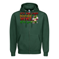 Sports Green its the most wonderful wine of the year Zipper Hoodie - AdoDesignShop