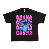 Black ohana stitch Urban Heavy Tee - Zillion Design Studio