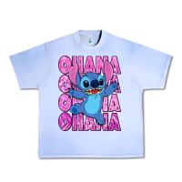 Grape Ice ohana stitch Urban Heavy Tee - Zillion Design Studio