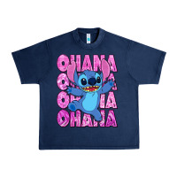 Navy ohana stitch Urban Heavy Tee - Zillion Design Studio