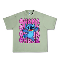 Oil Green ohana stitch Urban Heavy Tee - Zillion Design Studio
