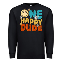 Black one happy dude Premium Sweatshirt - MaliasSmallBusiness
